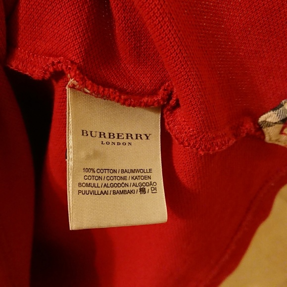 Burberry London Red Polo - Picture 7 of 8